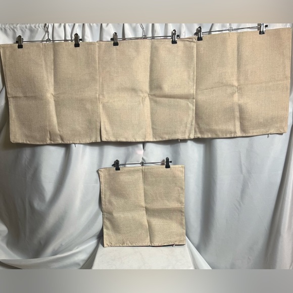 Christmas Canvas Festive Pillow Case Set Of 4 Zipper Bottom Brand New Farm House - Picture 7 of 7